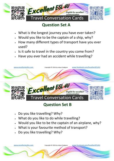 travel conversation for esl