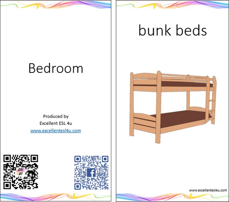 Esl Kids Bedroom Vocabulary