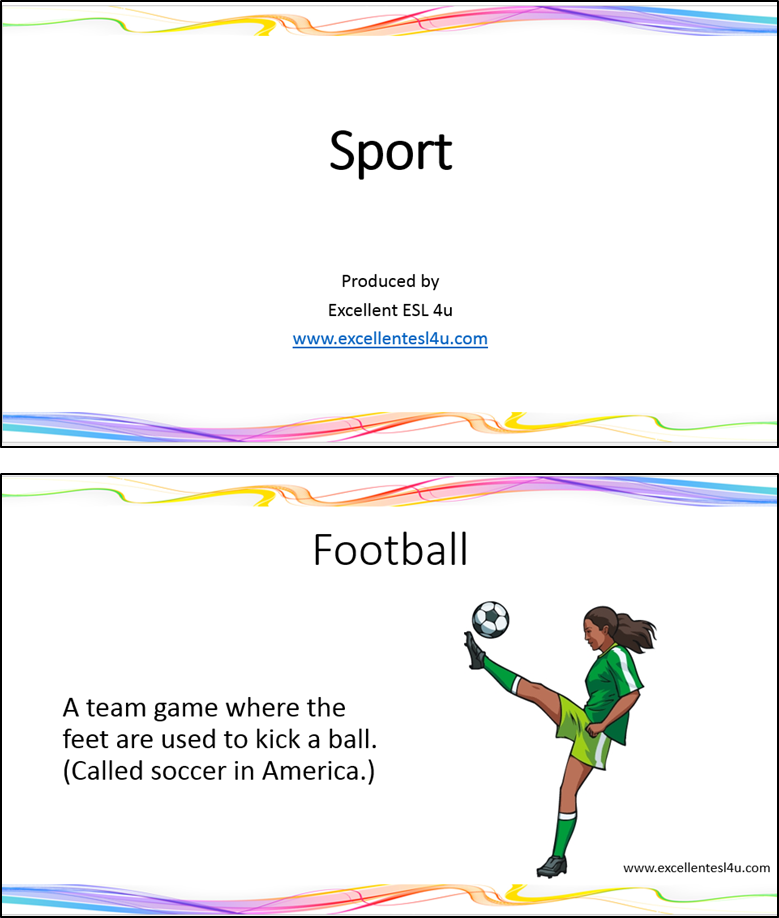 Sports Vocabulary with images and Flashcards, Download PDF