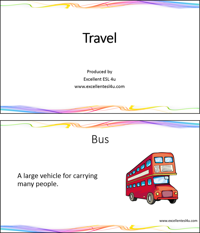 travel vocabulary pictures