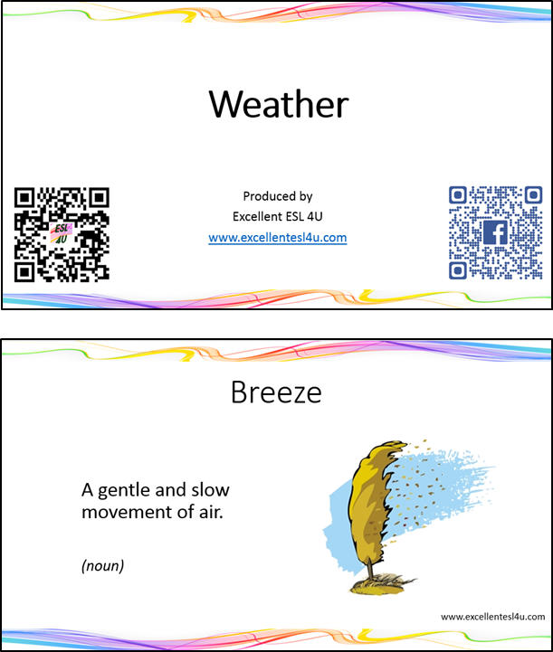 Esl Weather Vocabulary